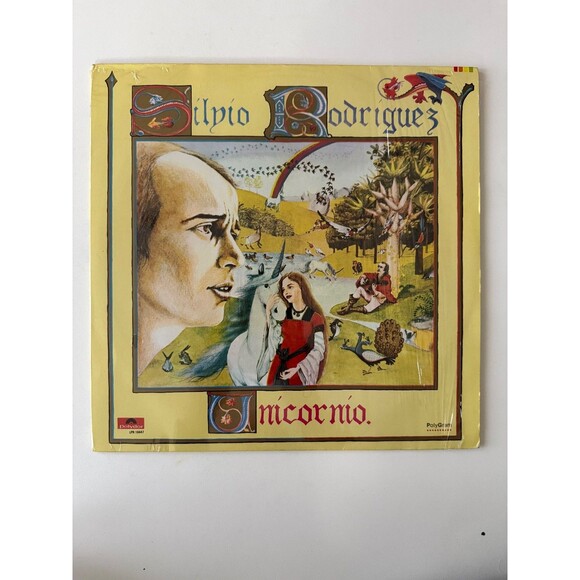 Silvio Rodriguez Unicornio LP Polydor 16447 Import Mexico VG+ Cleaned Shrink